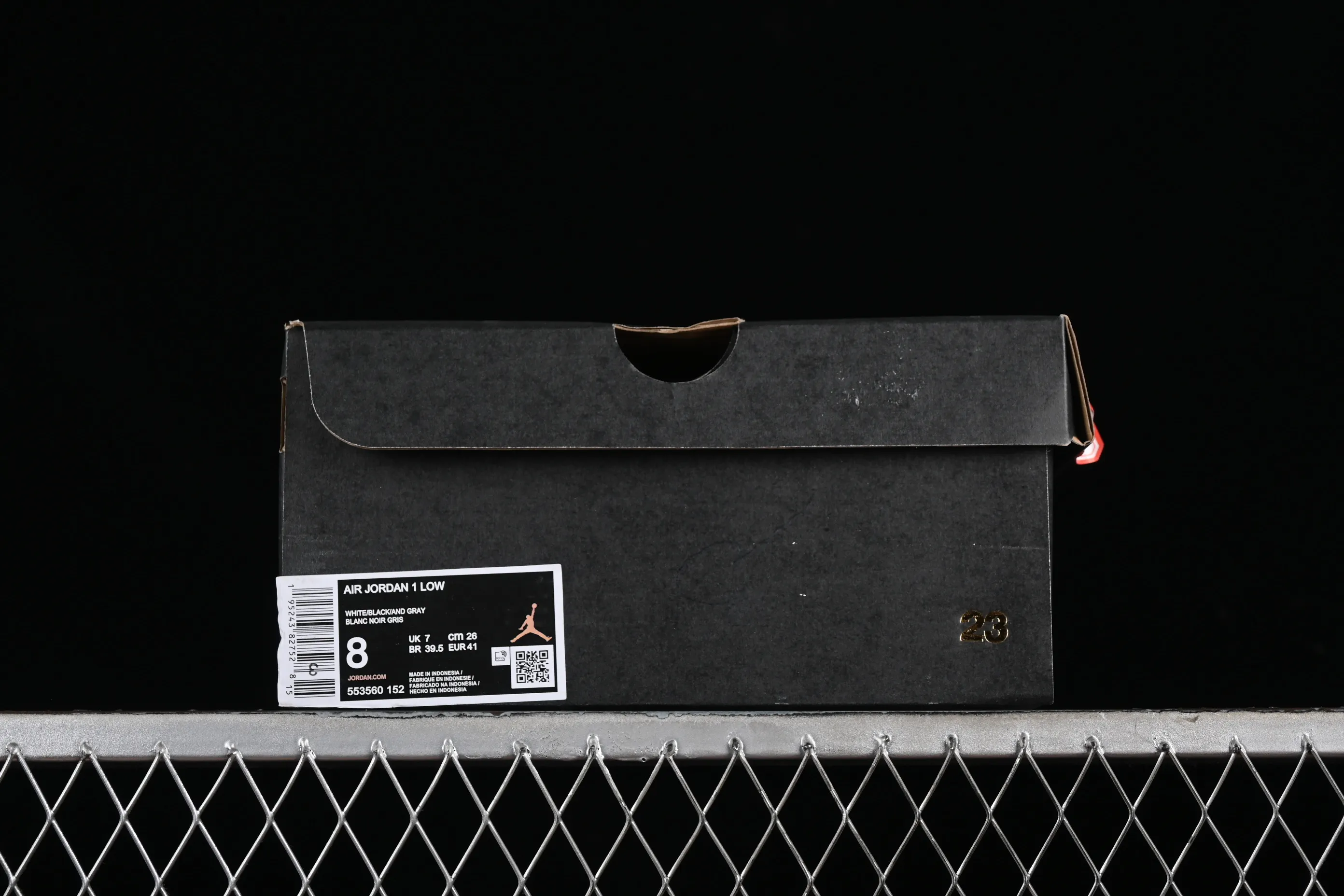 All categories Air Jordan Jordan series basketball shoes Air Jordan 1 Low Air Jordan 1 Low AJ1 Joe 1 black and gray low-top cultural basketball shoes 553560-152